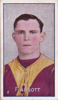1908-09 Sniders and Abrahams Australian Footballers - Victorian League Players Series D #NNO Ranji Abbott Front